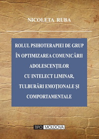 coperta carte rolul psihoterapiei de grup... de nicoleta ruba